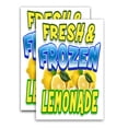 thumbnail image 1 of Fresh Frozen Lemonade (24" X 36") Vinyl Decal Only (Pack of 2) |Sign|Sticker|Poster, 1 of 4