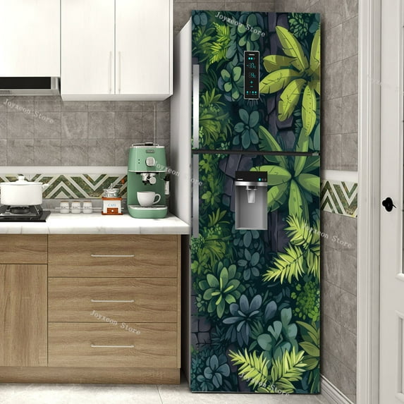 Fresh Fruit Full Door Cover Fridge Magnet Frosted Surface Material PVC Waterproof Self-adhesive Kitc