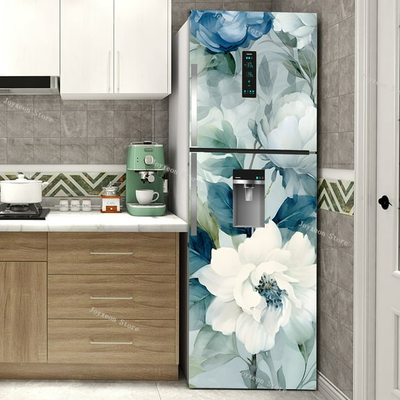 Fresh Fruit Full Door Cover Fridge Magnet Frosted Surface Material PVC Waterproof Self-adhesive Kitc