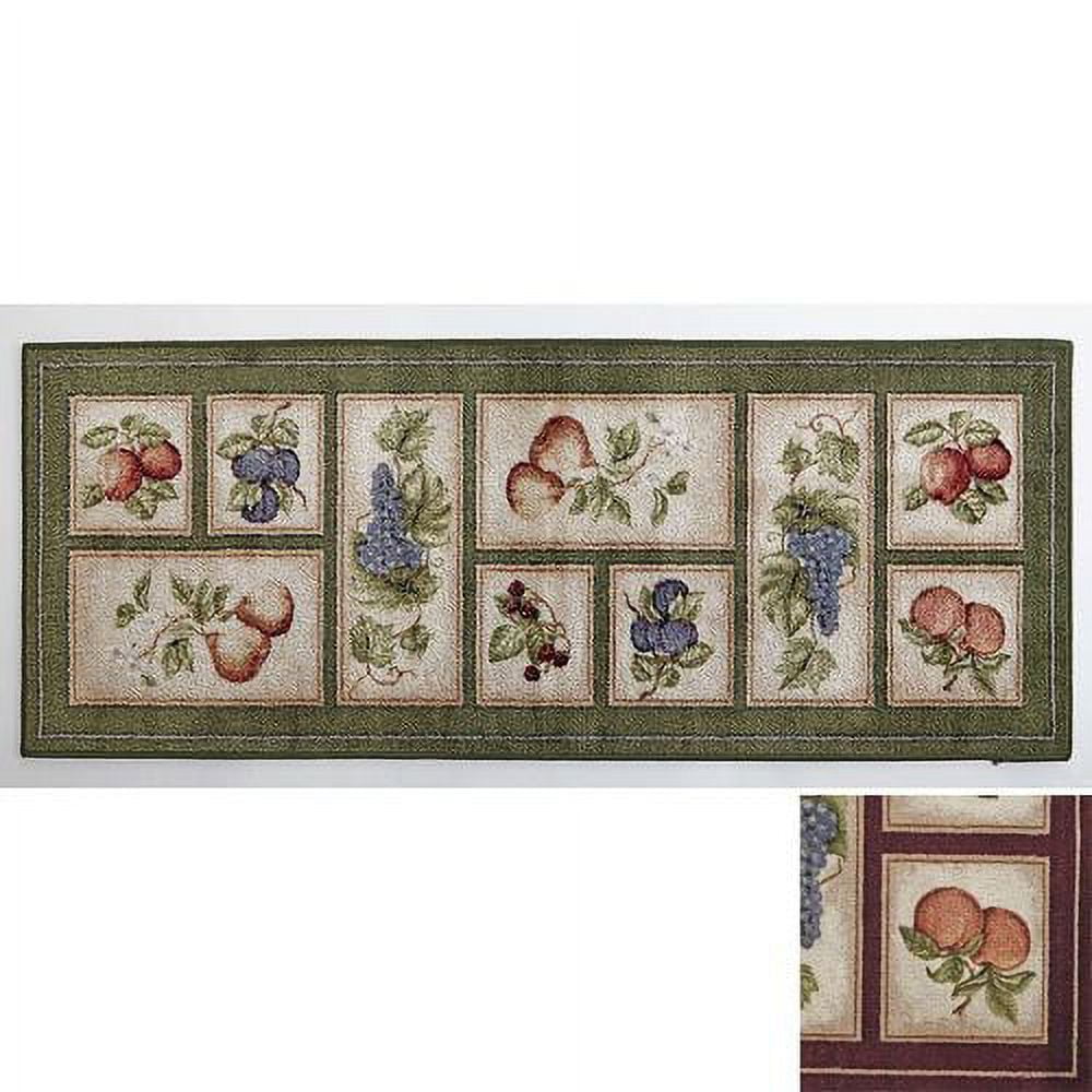 Fresh Fruit Rug CollectionRunnerBurgundy
