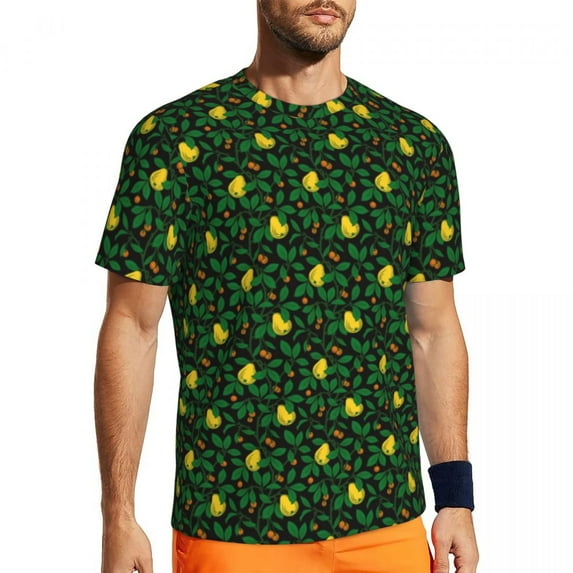Fresh Fruit T Shirt Male Lemonade Street Style Gym T-Shirts Breathable Summer Trendy Cool