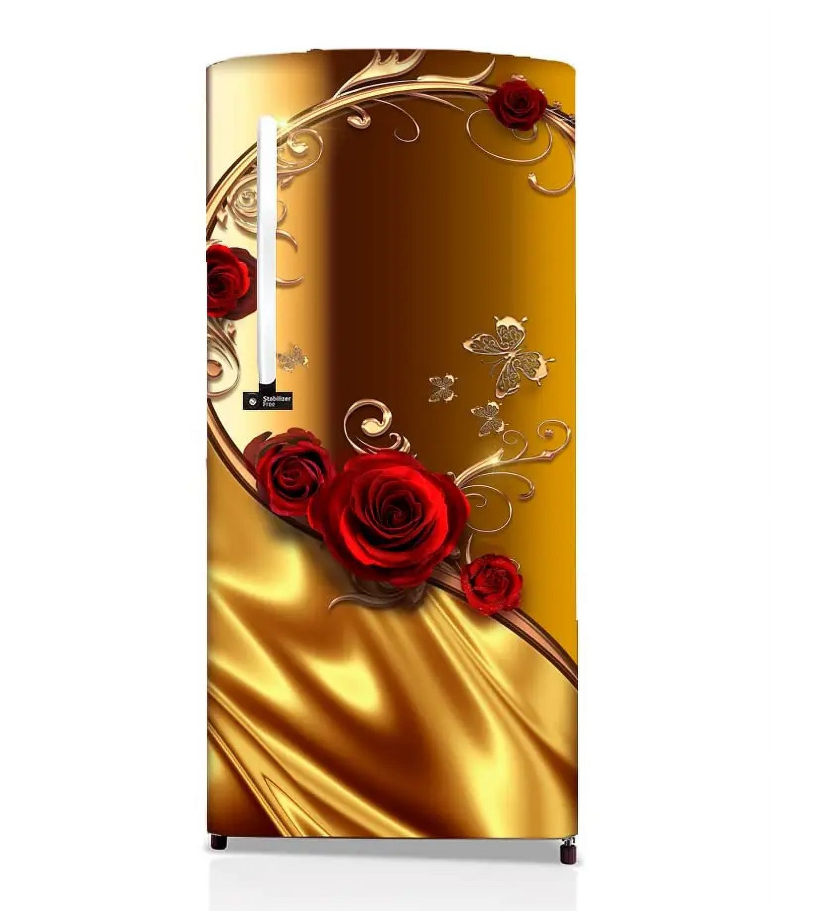 Fresh Fruits Refrigerator Stickers Orange Blueberry Food Fridge Sticker ...