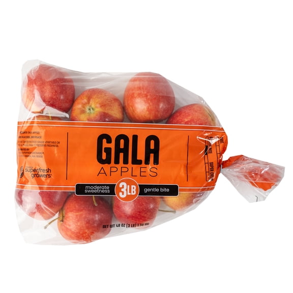 Fresh Gala Apples, 3 lb Bag