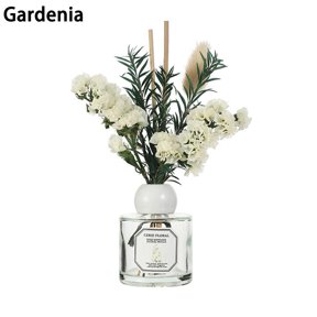 Fresh Gentle Dry Flower Fragrance Diffuser Set, Flower Reed Diffusers Set, Clean Scented Oil Diffuser, Home Fragrance Diffuser Gift Set for Bathroom & Office Decor - Scent C