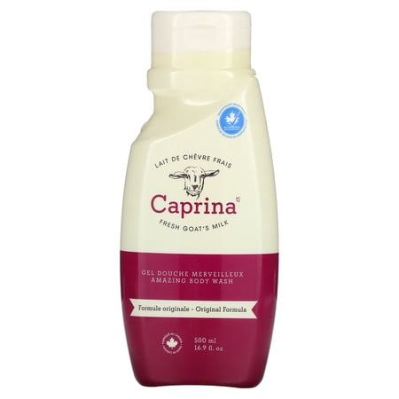 Fresh Goat's Milk, Amazing Body Wash, Original Formula, 16.9 fl oz (500 ml), Caprina