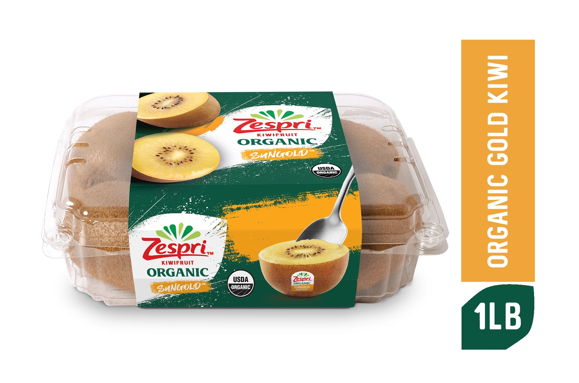 Fresh Gold Kiwi Organic 1lb Clamshell - Walmart.com