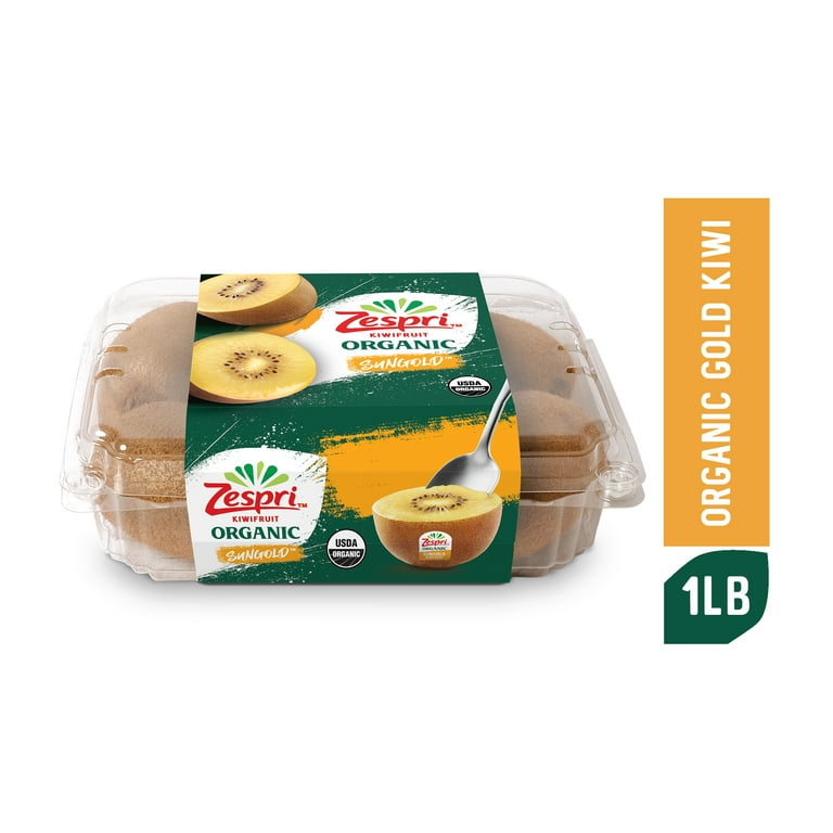 Fresh Gold Kiwi Organic 1lb Clamshell - Walmart.com