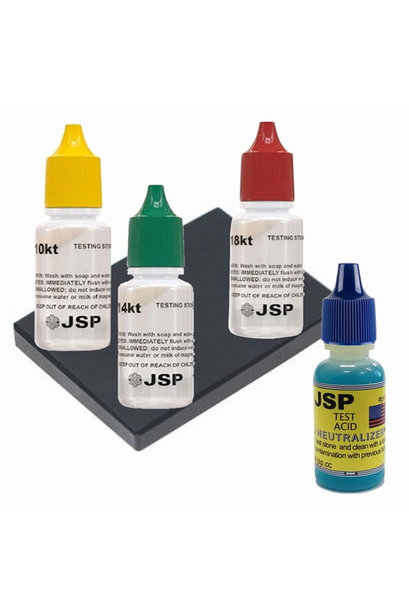 Fresh Gold 5Testing Jewelry Kit 10K 14K 18K With Stone & Neutralizer