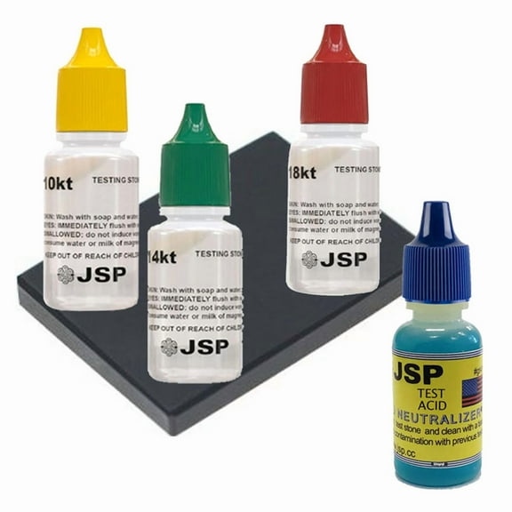 Fresh Gold 5Testing Jewelry Kit 10K 14K 18K With Stone & Neutralizer