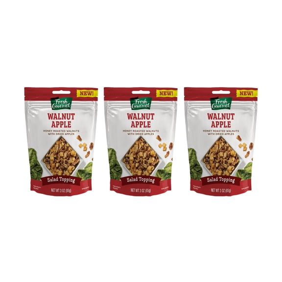 Fresh Gourmet Apple Walnut, 3 Oz (Pack of 3)