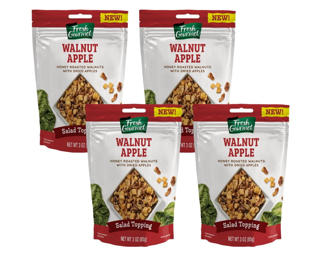 Fresh Gourmet Apple Walnut, 3 Oz (Pack of 4)