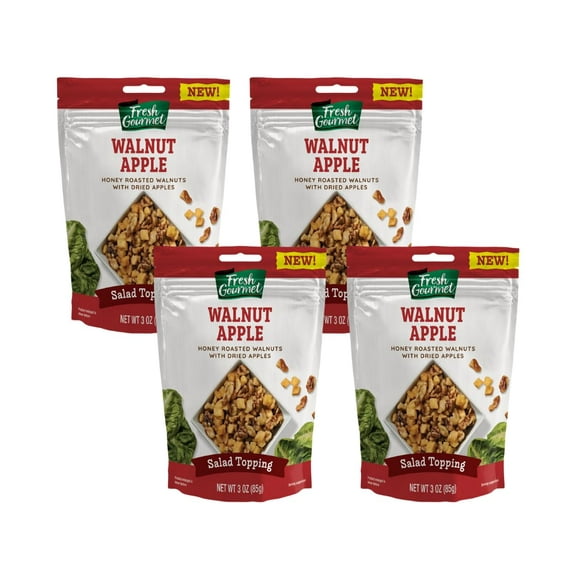 Fresh Gourmet Apple Walnut, 3 Oz (Pack of 4)