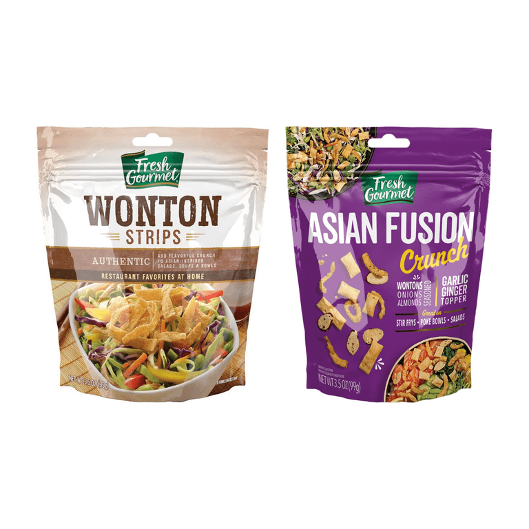 Fresh Gourmet Asian-Inspired Variety, Garlic Ginger Wonton Strips