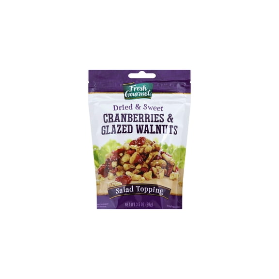 Fresh Gourmet Cranberries Glazed Walnuts (Pack of 2)