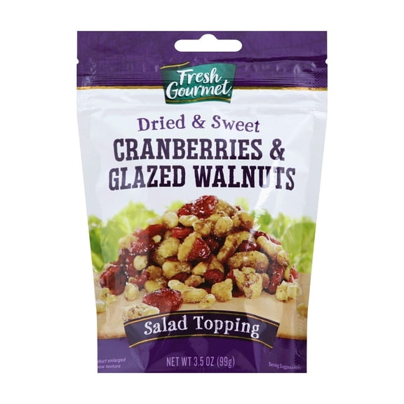 Fresh Gourmet Cranberries Glazed Walnuts (Pack of 3)