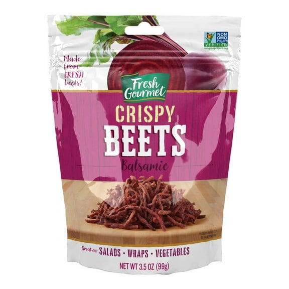 Fresh Gourmet Crispy Balsamic Beets | 3.5 Ounce (Pack of 18)