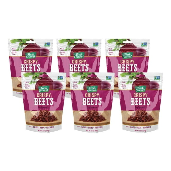 Fresh Gourmet Crispy Balsamic Beets | 3.5 Ounce (Pack of 6)