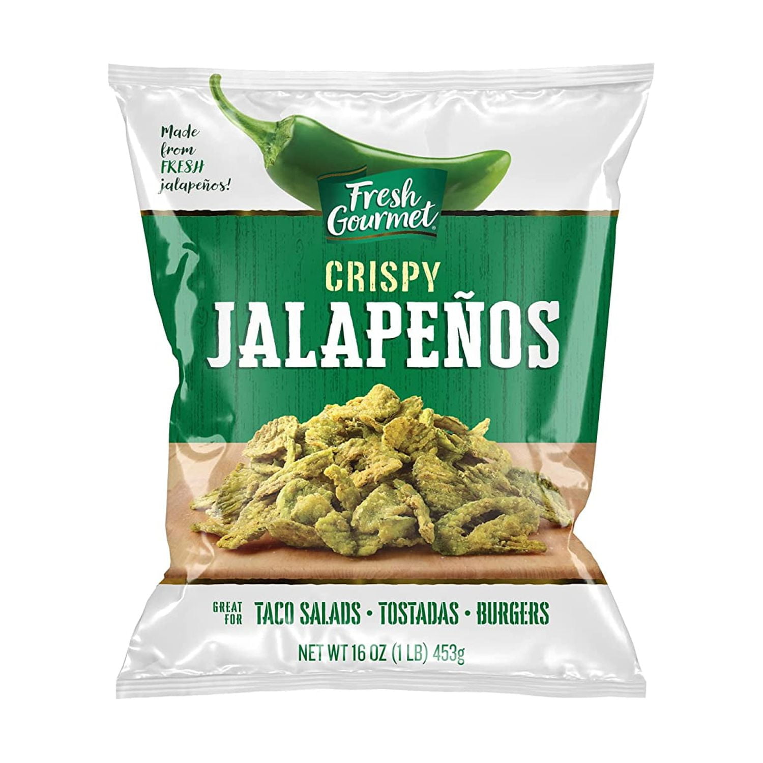 Fresh Gourmet Crispy Lightly Salted Jalapenos 16 OZ (Pack 1