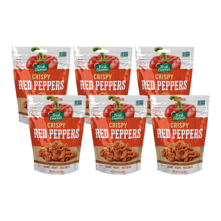 Fresh Gourmet Crispy Red Peppers, 3.5 oz (Pack - 6)