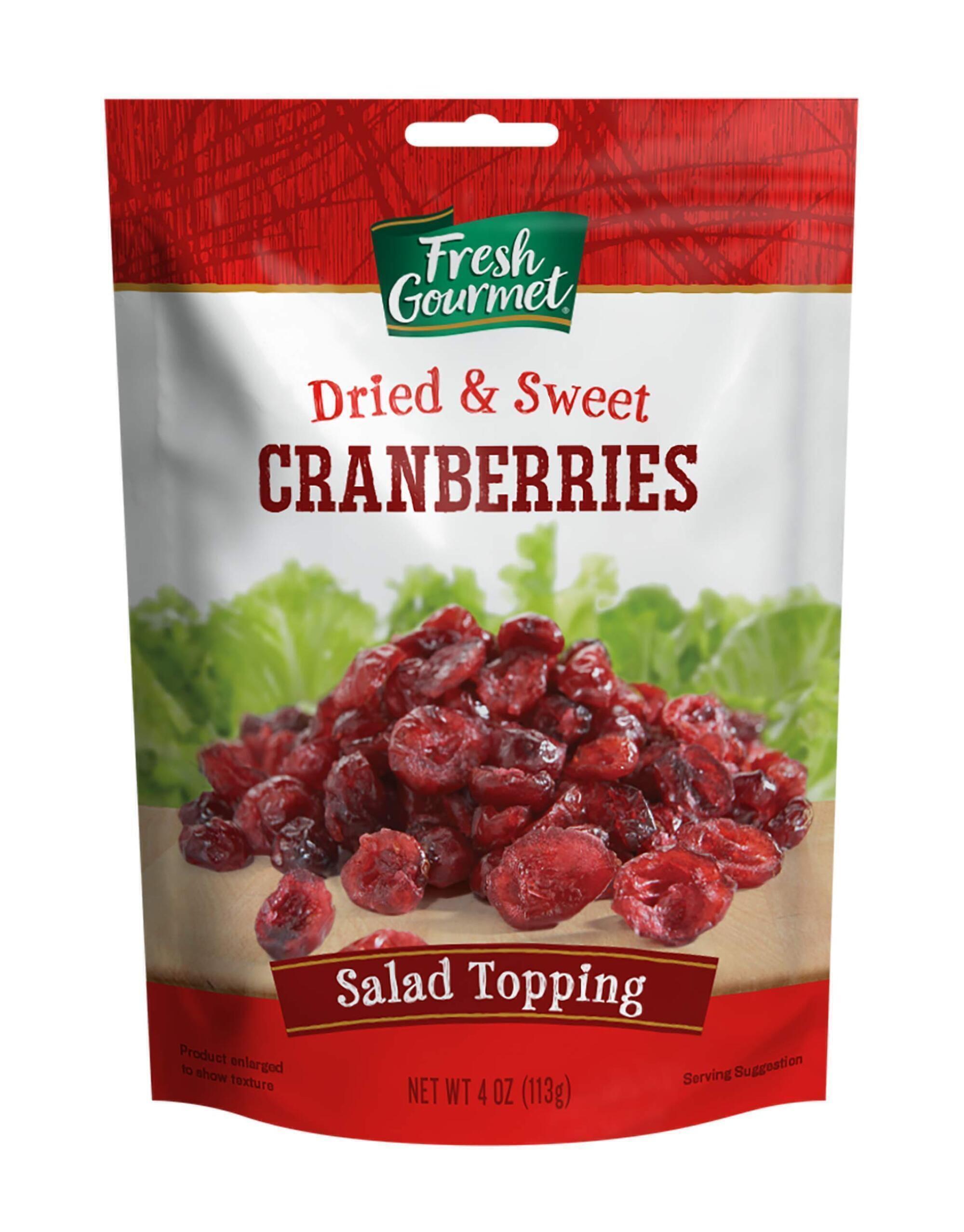 Fresh Gourmet Dried & Sweet Cranberries (Pack of 12)