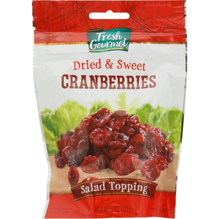 Fresh Gourmet Dried & Sweet Cranberries Salad Topping 4 oz