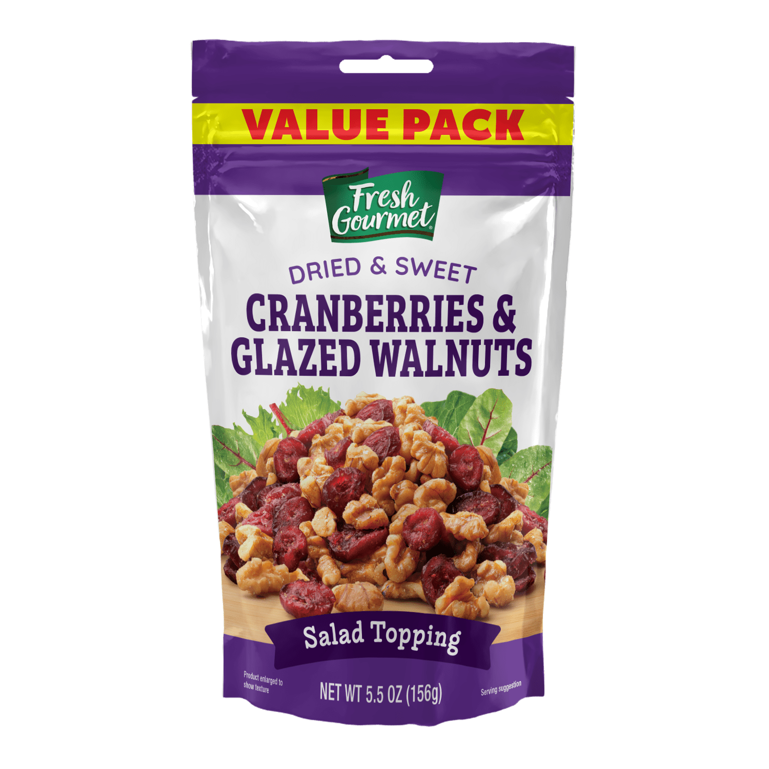 Fresh Gourmet Cranberries & Glazed Walnuts Mix 5.5oz