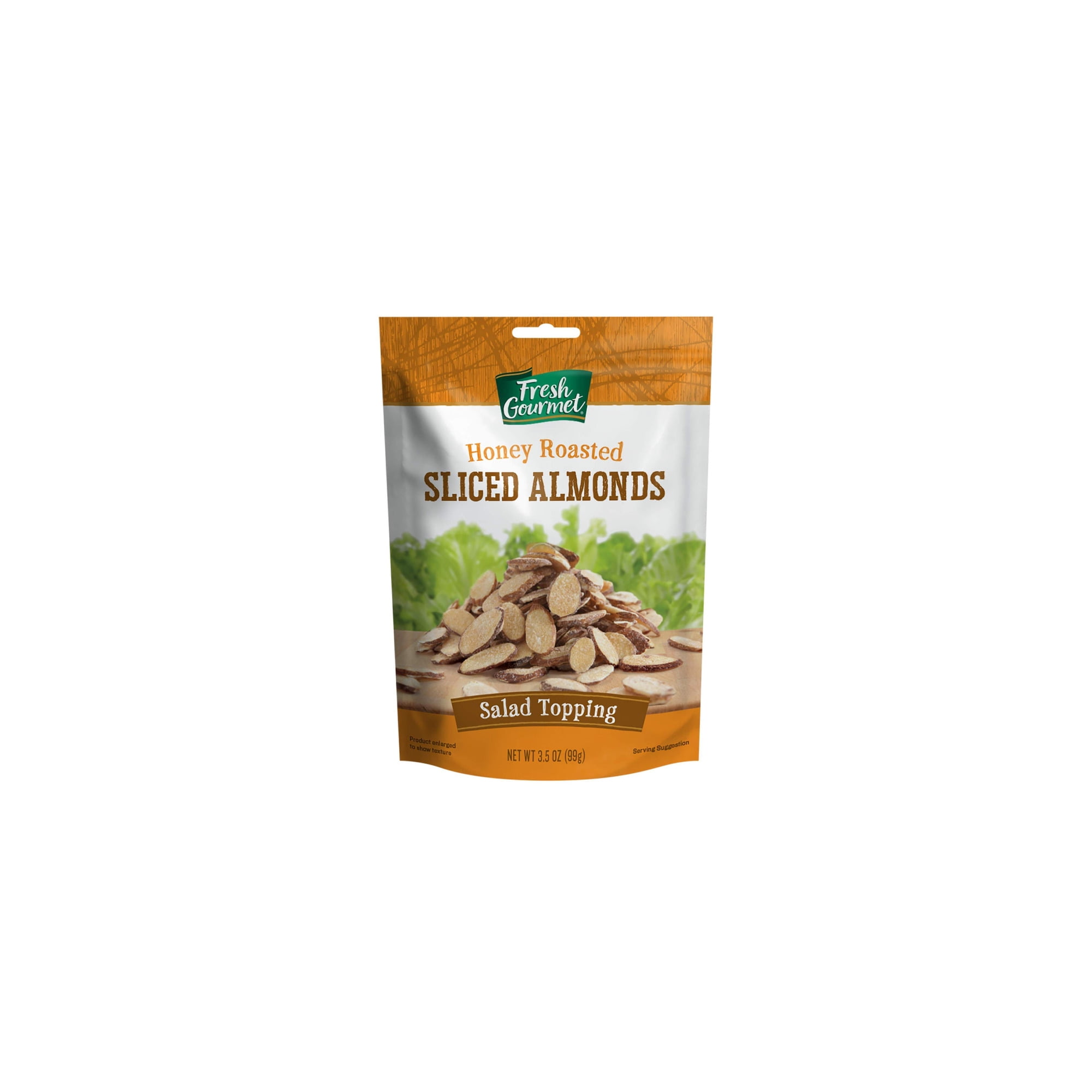 Fresh Gourmet Sliced Almonds, Honey Roasted 3.5 oz (Pack of 3)