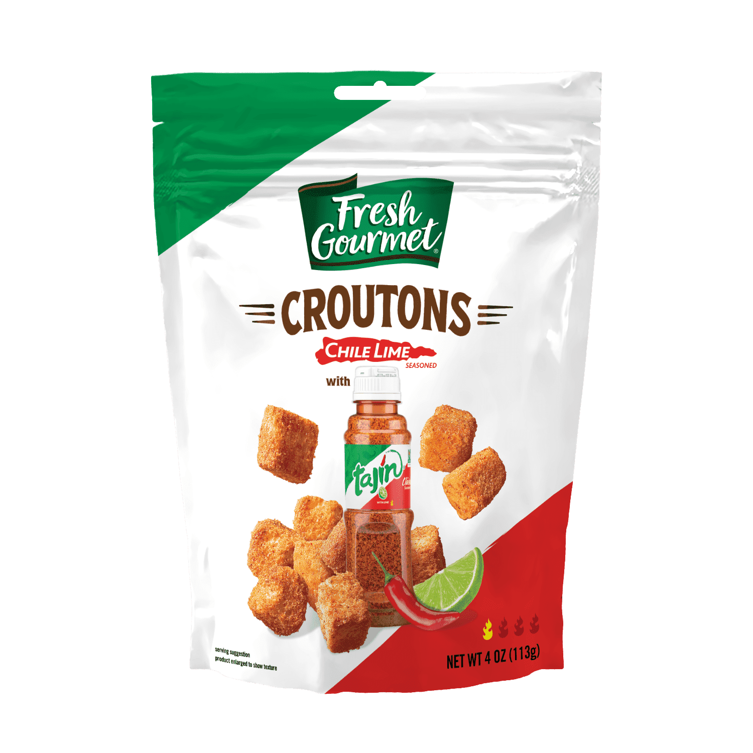 Fresh Gourmet Tajin Chili Lime Crouton, 4OZ, Pack of 1 - Walmart.com