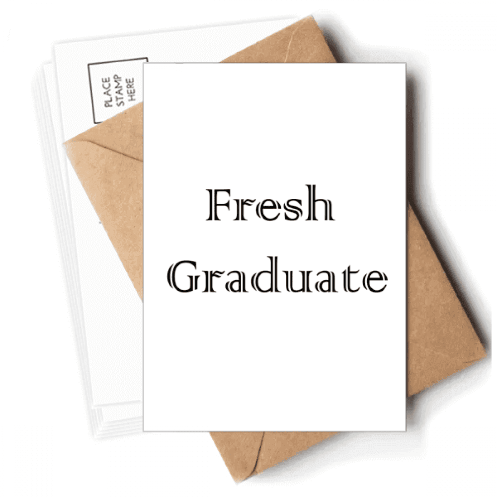 Fresh Graduate From The University Postcards Envelopes Blank Note Cards Mailing