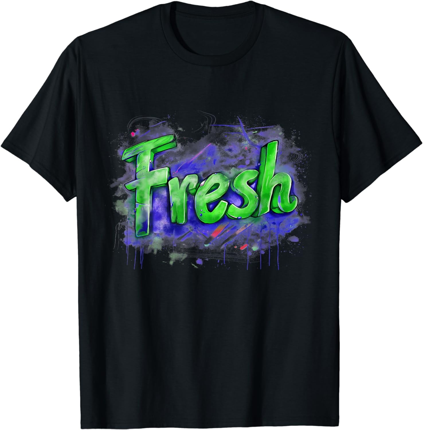 Kaos Graffiti T- Shirt Graffiti T-Shirt Streetwear T-Shirt Hip Hop T-shirt Rap e