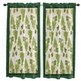 thumbnail image 1 of Fresh Grapes Wood Grain Retro Old-fashioned Rustic Rod Pocket Short Curtain Half-Curtain Kitchen Door Drape Cafe Small Window, 1 of 6