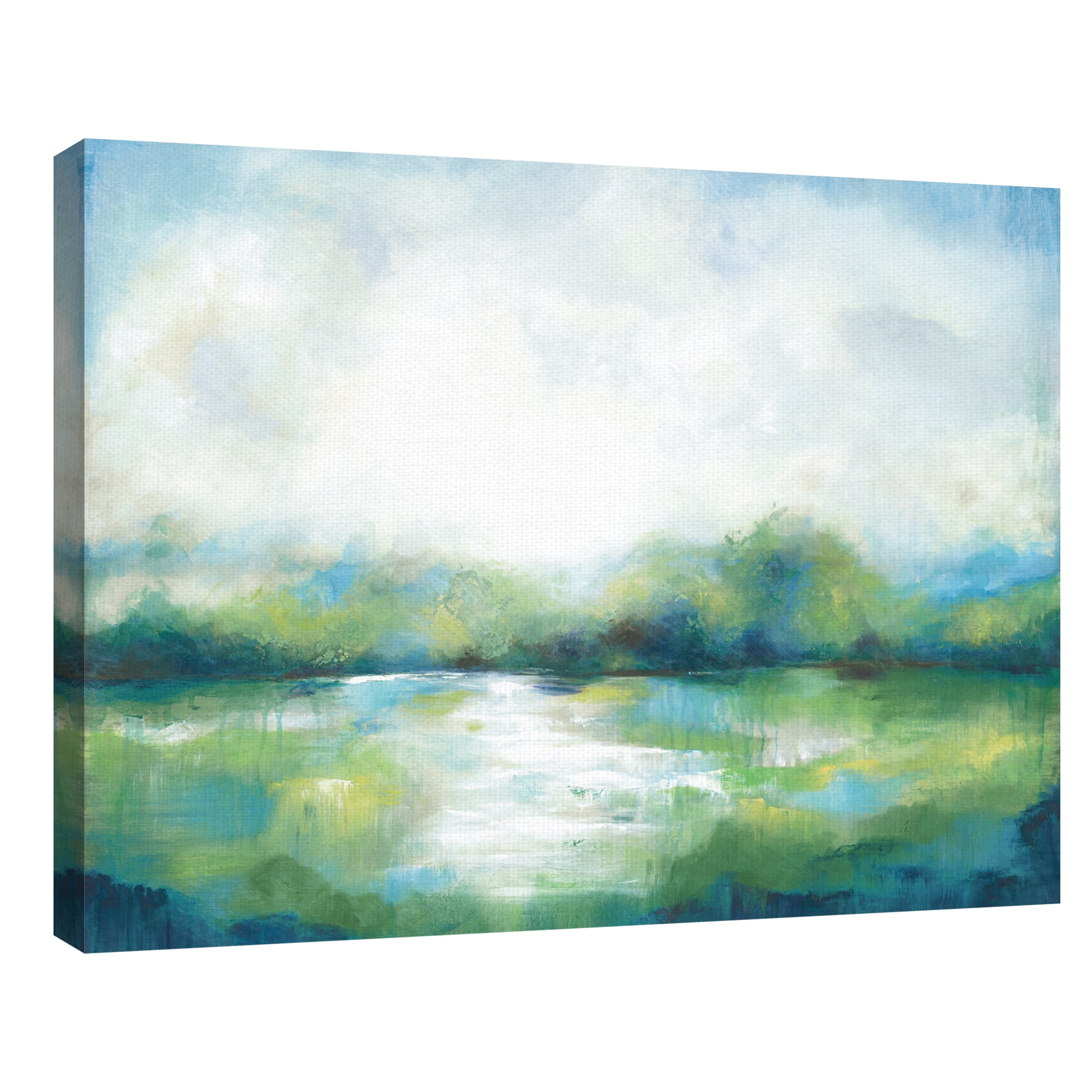 Fresh Green Landscape II by Willowbrook Fine Art Canvas Art Print