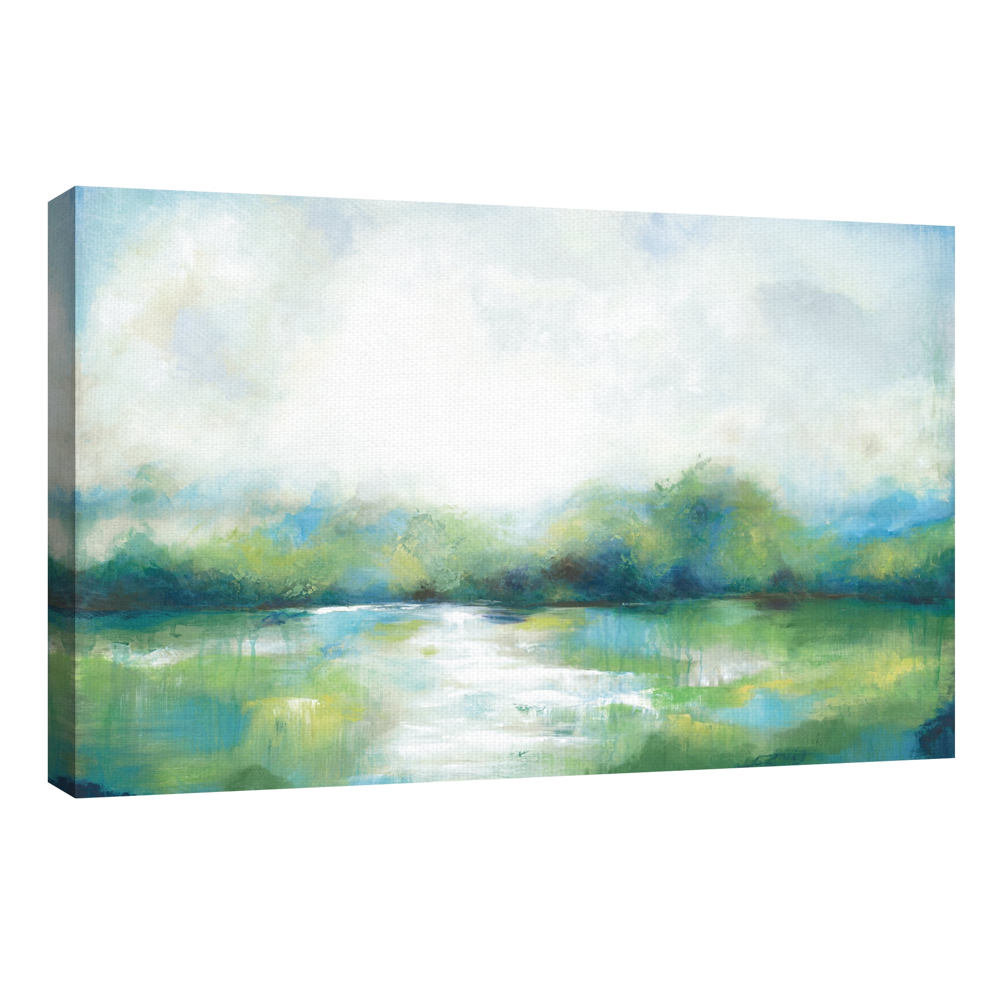 Fresh Green Landscape II by Willowbrook Fine Art Canvas Art Print