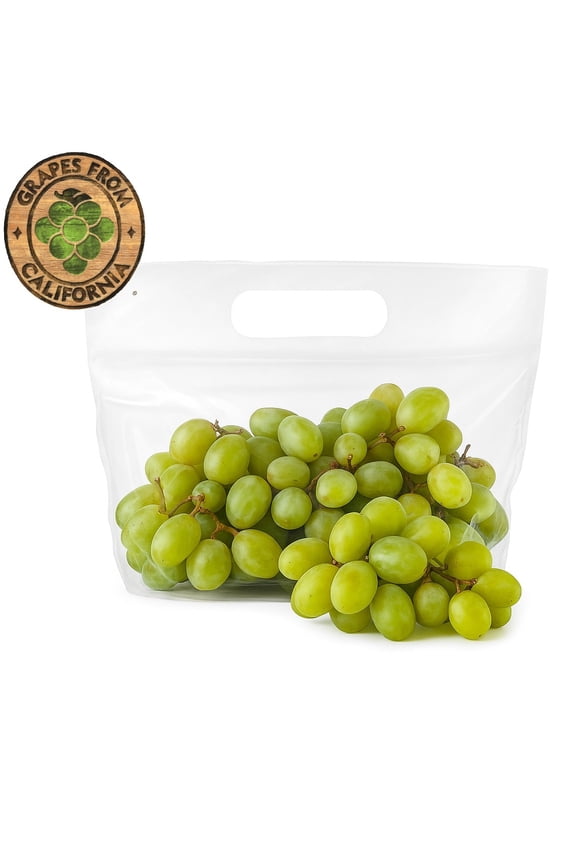 Green Seedless Grapes From California, Bag (2.25 lbs/Bag Est.)