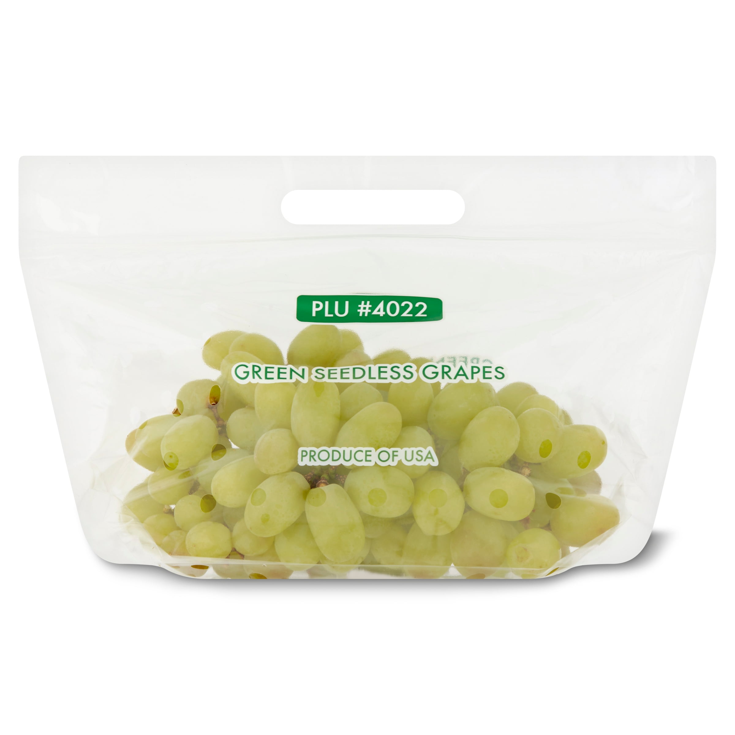 Fresh Green Seedless Grapes, Bag (2.25 lbs/Bag Est.)