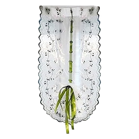 Fresh Hand Embroidered Voile Door Cafe Kitchen Curtain Rectangular Polyester Home