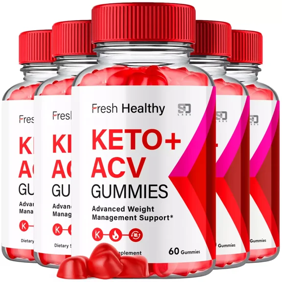 Fresh Healthy Keto Gummies Advanced Weight Management Support (5 Pack)
