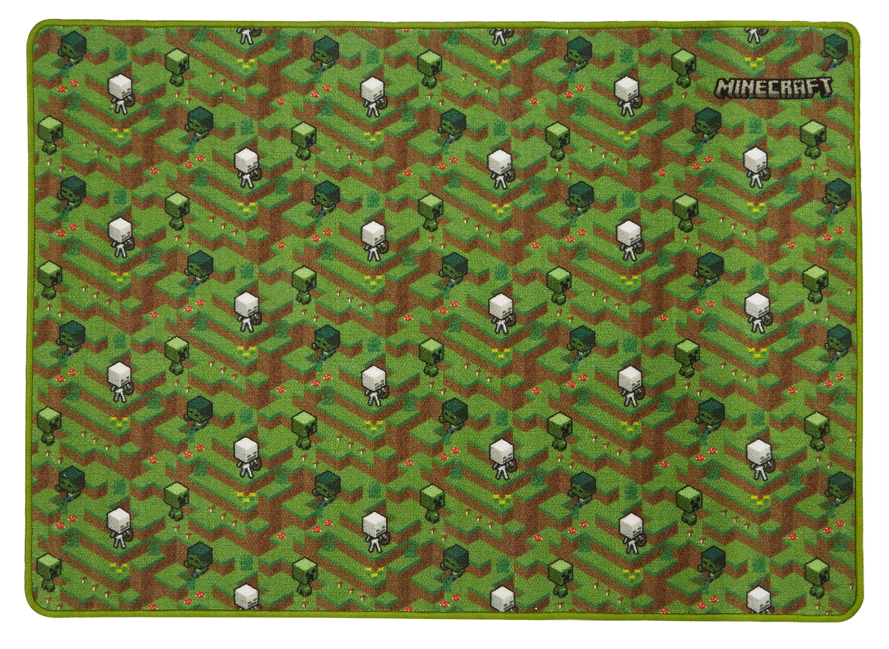 Fresh Home Elements - Minecraft 37 x 52 Playmat Activity Rug; 3+Age Group