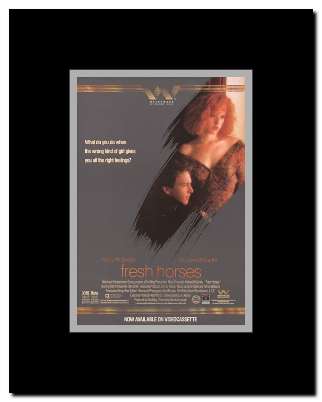 Fresh Horses Framed Movie Poster