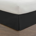 thumbnail image 1 of Fresh Ideas Bedding Tailored Bed Skirt, Classic 14” Drop Length, Pleated Styling, California King, Black, 1 of 6