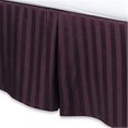 thumbnail image 1 of Fresh Ideas  Luxury Damask Stripe Tailored 500 Thread Count Bed Skirt, Purple - Full Size, 1 of 5
