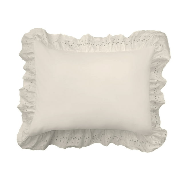 Fresh Ideas Ruffles Eyelet Collection, bed skirts and shams sold