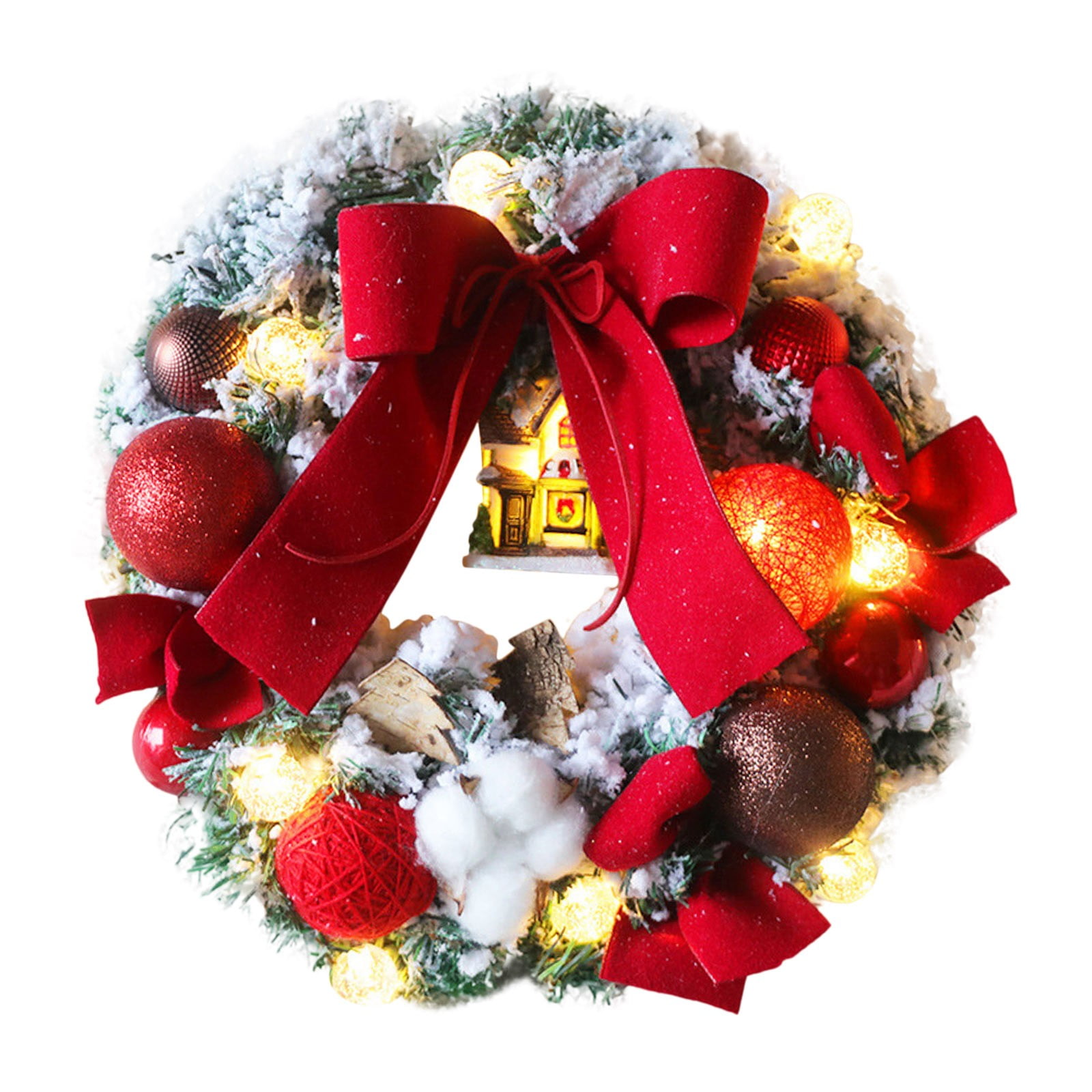 Fresh Jasmine Flowers Cardboard Heart Wreath for All Seasons Advent