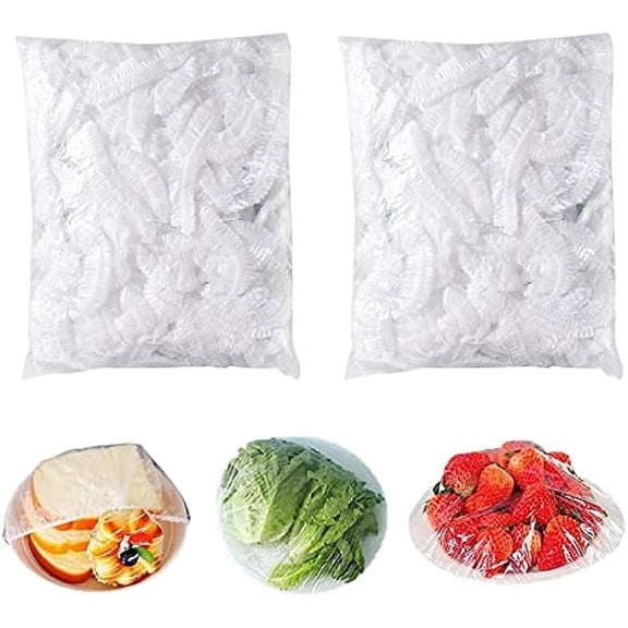 Fresh Keeping Bags,200pcs Food Covers,Reusable Elastic Food Storage Covers, Plastic Sealing Elastic Stretch Adjustable Bowl Lids, Universal Kitchen Wrap Seal Bags for Cover Food