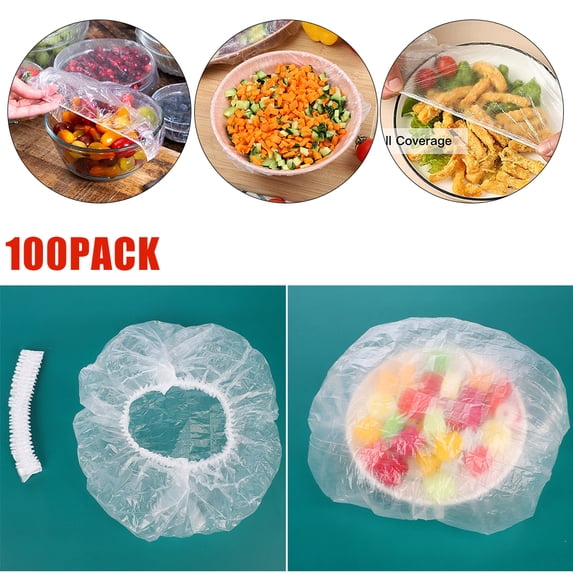 Fresh Keeping Bags, Plastic Sealing Bags Food Cover, Universal Kitchen Wrap Seal Fresh Keeping Caps Fresh Keeping Bags Covers,Plastic Stretchable Food Covers