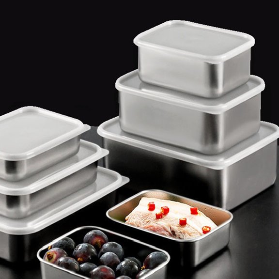 Fresh-Keeping Box Refrigerator Box Sample Box Thickened Sealed Square Packaging Box with Lid