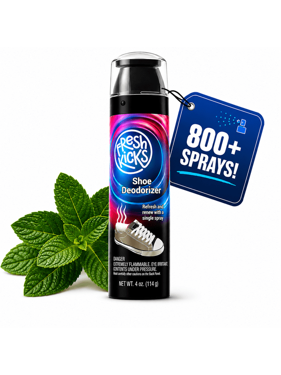 Fresh Kicks Shoe Deodorizer Spray - Odor Eliminator to Refresh Sneakers