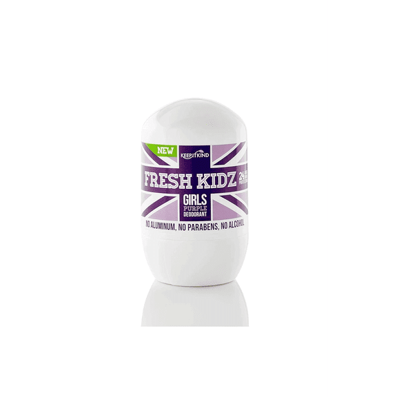 Fresh Kidz Girls "Purple" Natural Roll On Deodorant 1.86 Fl Oz