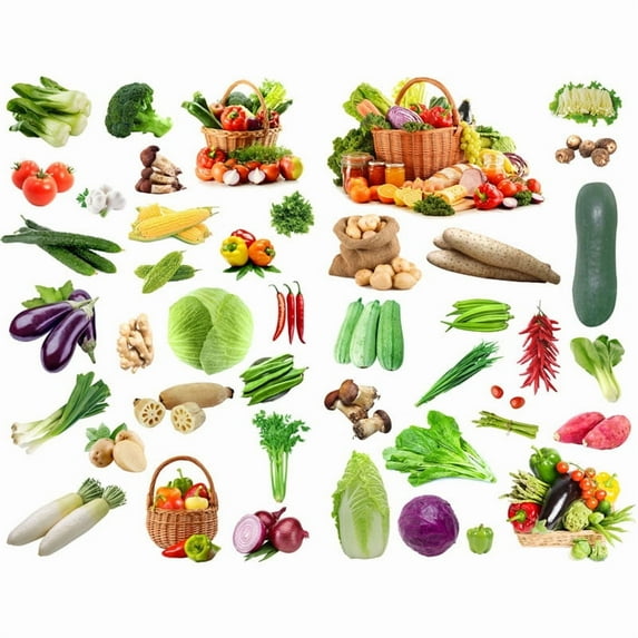 Fresh Kitchen Vegetables Precut Anti-UV Waterproof Decoration Notebook Planner Stickers Scrapbooking Diary Sticky Paper Flakes