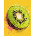thumbnail image 1 of Fresh Kiwi Fruit Slice Canvas Print Wall Art Kitchen Decor for Cafe Restaurant Bar Dining Room Home, 1 of 8